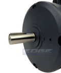 Real Workhorse 5Hp Single Phase 208V Electric Motor With 184T Frame And 1750 Rpm Compressor Duty showing detailed motor shaft.