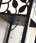 Close-up of Dope Tower Floor Lamp With Shelves And USB Ports emphasizing decorative light design and pull chain.