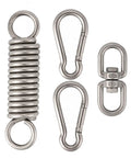 Heavy Duty Stainless Steel Hanging Kit With 360 Degree Spring Hook And Extended Compression Spring components