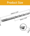 Two 12mm masonry drill bits, 150mm long, carbide tipped for concrete with round SDS shank