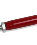 Adjustable Rear Panhard Track Bar With Polyurethane Bushings For GM SUVs 2000 2020 Tahoe Escalade Suburban Yukon Avalanche Hummer H2 Bolt In Red Powder Coated For Easy Lateral Rear Axle Centering And Tire Clearance, red adjustable steel bar with bushing end