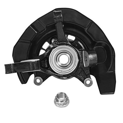 FWD Front Steering Knuckles And Wheel Hub Bearings Replacement Kit For 2004 2005 2006 2007 Toyota Highlander 2pc Set shown