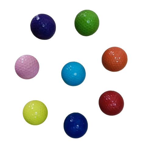Bright Colored Mini Golf Balls Eight Pack For Practice And Fun For All Golfers Indoor And Outdoor Training With High Visibility Colors