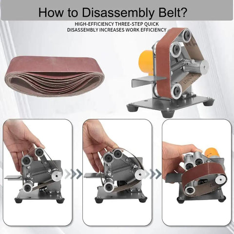 How to disassemble Rugged Little Bench Grinder And Belt Sander With Adjustable Speed Badass 13 Inch Tool steps demonstration.