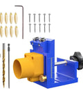 Pocket Hole Drill Guide Kit For Woodworking With Dust Collection Easy To Use Pocket Hole Jig For Cabinet Installations