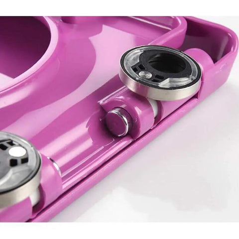 Smooth Closing Oval Toilet Seat With Silent Slow Close Hinges And Snap Quick Release detailed view of hinge mechanism on pink toilet seat.