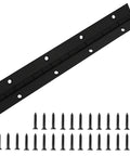 Killer Quality 36 Inch Heavy Duty Stainless Steel Piano Hinge In Sleek Black Finish With Packaged Mounting Screws for cabinets and marine doors.