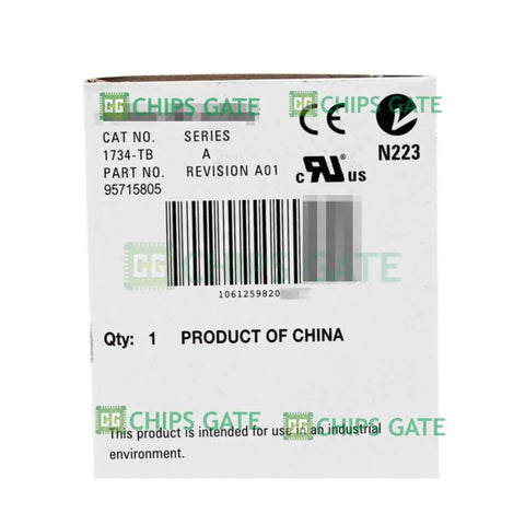 New In Box 1734 TB Module For Industrial Automation And PLC Systems packaging with product label and barcode