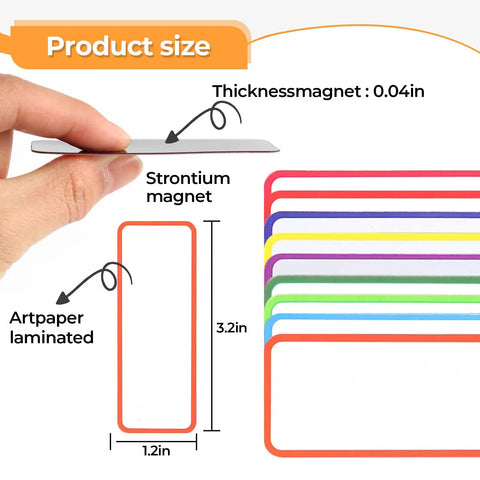 Kickstart Your Everyday Workflow With These Fifty Four Strong Magnetic Dry Erase Labels And Reusable Colorful Name Tags That Offer A Slick Slide On Any Metal Surface