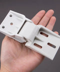 Three Pack Universal Chest Freezer Door Hinge Replacement With Screws 3 Hole Design Easy Install For Foldable Freezers Display And Storage Cabinets Durable ABS Plastic Supports 95 110 Degree Opening.