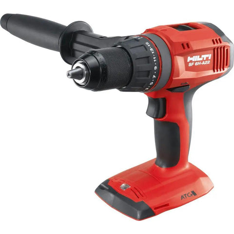 Half Inch Cordless Hammer Drill Driver Tool Body Only With Lithium Ion Power For Concrete, Wood, And Metal, side view