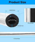 10 Pack Pipe Insulation Foam Tubes Three Quarters Inch Self Adhesive Pre Slit Aluminum Foil Covers product size details