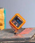 Angle Finder Digital Gauge With Strong Magnetic Base For Quick Conversions Between Degrees, Percent Grade, Inches Per Foot And Millimeters Per Meter on saw blade