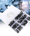 Black Blind Rivet Kit Aluminum All In One Storage Box Heavy Duty 200 Piece Set For Electric Pneumatic And Manual Tools