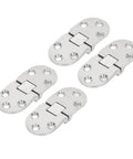 4 Pack 316 Stainless Steel Marine Door Hinges With Mounting Holes For Yacht Boat RV And Home Cabinets Hatch Replacement Heavy Duty Rust Resistant Saltwater Ready Hardware