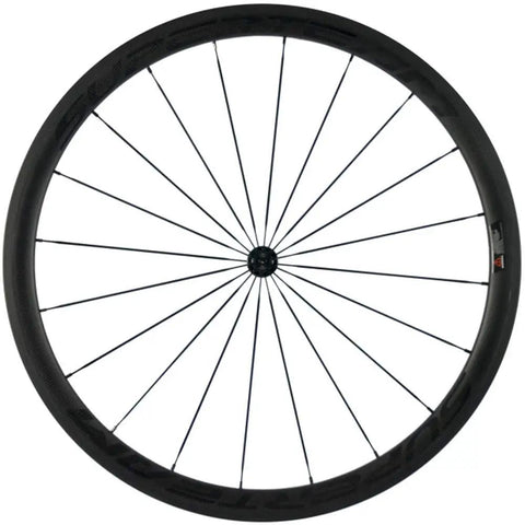 Dope Carbon Road Wheelset With Basalt Braking Surface, 38mm Rim Depth, 23mm Inner Width, 700c Clincher, Matte 3K Finish, Lightweight Aero.