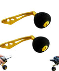 Sweet Fishing Reel Handle Replacement Kit With Comfortable Eva Grip Knob And Rocking Arm Universal Fit For Spinning Reels Perfect Upgrade For Fish Lovers Who Want A Tighter And Smoother Cast Every Single Time. 103mm EVA metal reel handle