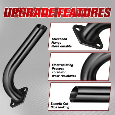 Beast Mini Bike Exhaust Pipe Kit Direct Fit For Predator SixPointFiveHP GX160 GX200 212cc 224cc 196cc Coleman CT200U Features