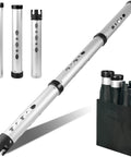 Aluminum Alloy Golf Ball Retriever 3 Piece Kit With 41.3 Inch Reach Storage Bag Holds 25 Balls Rust Resistant Shagger Grabber