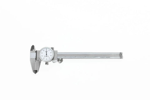 0-6 Inch Stainless Steel Dial Caliper With Shock Proof Dial And Pro Grade Precision on a white background