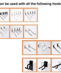 Various hooks for Veneer Wood Slat Panels For Pegboard Display And Slatwall Garage Organizer All In One Durable Slat Wall Panels