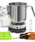 Make It Easy No Fuss Soap Making Kit With Electronic Warmer Plate Glycerin Soap Base Pouring Pot Silicone Molds Safety Tools