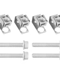 High Octane Exhaust Manifold Flange Bolts And Nuts 03442 Hardware Kit Four Piece includes steel bolts and nuts for secure fitting.