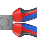 Long Nose Pliers With Cutter Eight Inch Heavy Duty Multi Component Multi Color Set With Color Coded Comfort Handles