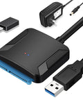 Plug And Play SATA To USB 3.0 External Adapter Cable For 2.5 Inch And 3.5 Inch HDD And SSD With Power Supply