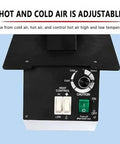 Heavy Duty 1500W Eyeglasses Frame Heater Pumping Out Big Heat With Zero Hassle Hot And Cold Air Switching accurate dials and controls.