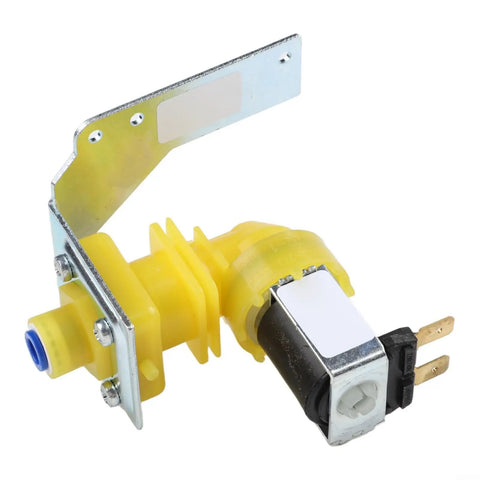 Water Inlet Solenoid Valve 220 240V Pro Grade Replacement For Industrial Ice Makers With ABS Yellow Enhanced Hose Connector