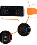 599 211XD Plug And Play Heater A C Climate Control Module Panel Switch Replacement with knobs and buttons close-up