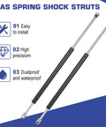 Tough As Nails Heavy Duty 24 Inch Gas Spring Shock Struts Pair with features like dustproof and waterproof material.