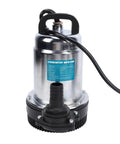 Cordless Submersible Water Transfer Pump 1003 GPH High Flow Power Zero Cord Nonsense with a sleek silver finish and black base.
