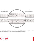 Aluminum Meter Stick Ruler 39.37 Inch Metric And English Dual Scale detail showing precise measurements and photo-engraved markings.