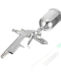 Beavorty Professional Aluminum Pneumatic Air Paint Sprayer Gun For Furniture And Automotive Equipment Repair, silver color, adjustable spray.