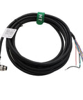 M12 A Coded 12 Pin GPIO Power Cable 90 Degree Male To Flying Leads For KATHREIN RRU ARU 8500 RFID Readers 1 Meter