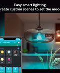 Smart Color Ambiance A21 LED Bulb With 1600 Lumens, 100W Equivalent, E26 Base, Indoor Lighting, Easy App Control in modern room