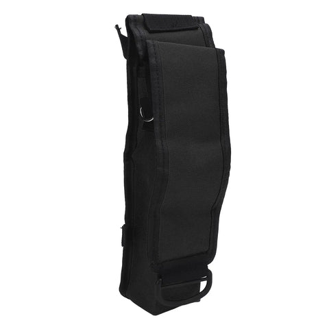 0.5L Mini Scuba Tank Cylinder Bag Holder for Diving, waterproof polyester gear case, durable black tank accessory for travel and storage