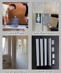 Hidden Tile Access Panel Aluminum Wall Inspection Cover 36X36 Inch flush mount installation with a water bottle for easy maintenance.