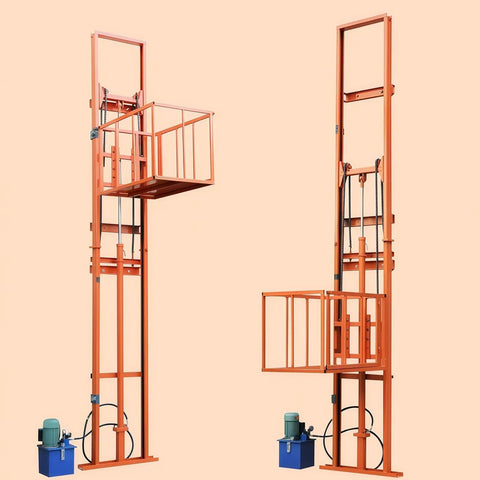 Heavy Duty Hydraulic Lift Platform With 1000 Kg Capacity And 9.8 Foot Lift Height For Factories Docks Basements And Warehouses Or Home Use Automated Operation Slashes Labor Costs showing side view