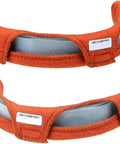 Two Pack Hard Hat Sweatband With Air Cushioned Comfort Washable Orange Sweat Band Fits Most Helmets shown in package