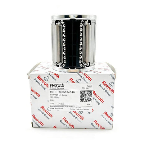 Rexroth R065824040 Linear Bearing And Ball Guide Bushing 40mm Inner Diameter 52mm Outer Diameter with packaging