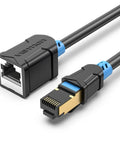 Cat6 Ethernet Extension Cable 10ft 3m Shielded SSTP Patch Cable RJ45 Male To Female Network Cable for LAN and Gigabit Internet