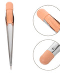 Marine Stainless Rope Needle Splicing Tool With Steel Spike And Ergonomic Plastic Handle, close-up view