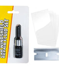 Windshield Chip Repair Kit With Curing Film and 2ml Crack Repair Fluid for SUVs, Trucks, Cars, Sedans, Pickups, Scooters, RVs
