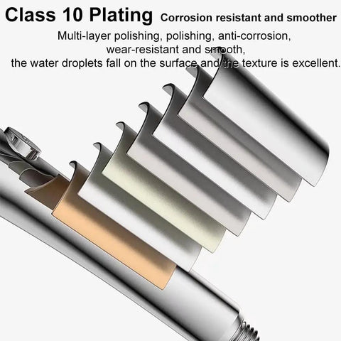 Class 10 plating of 12 Inch Shower Head With Extension Arm And Handheld Spray 9 Setting Rain Shower System with corrosion resistance