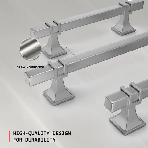 25 Pack Black Cabinet Pulls 3 Inch Kitchen Handles Modern Square Hardware For Dresser And Bathroom Zinc Alloy Durable Finish