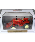 Allis Chalmers D Fifteen Tractor With Front Loader One Sixteenth Scale Die Cast Model in packaging with detailed view