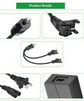 Recliner Power Cord Replacement 2 Pin AC DC Switching Power Supply For Electric Recliners 29V, 2-pin plug and Y-splitter cable